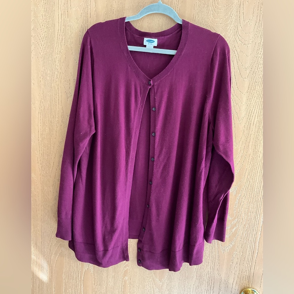 Old Navy Deep Red Cardigan